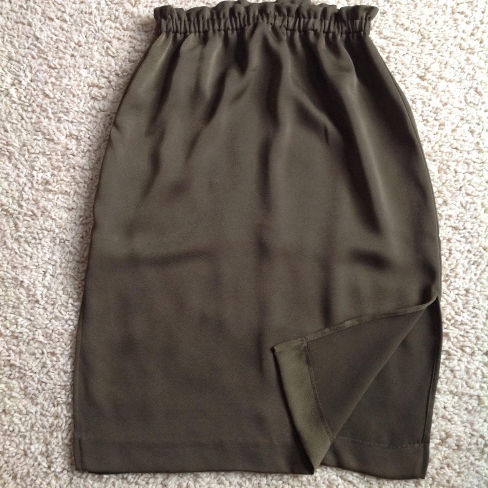 Olive skirt